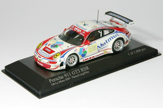 1/43 2009 Porsche 911 GT3 RSR #76 - Narac / Long / Pilet - Minichamps