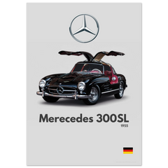 301 Mercedes 300SL Poster - Minimalist Collection