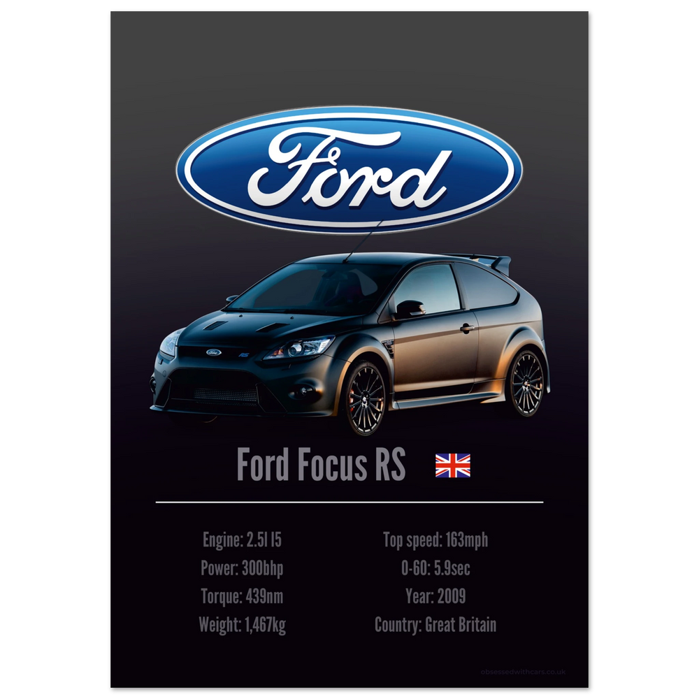 120 Ford Focus RS Poster - Accent Collection