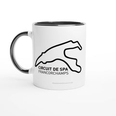 Spa Francorchamps Race Track Outline Mug