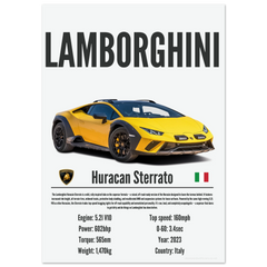 155 Lamborghini Huracan Sterrato Poster - Precision Collection