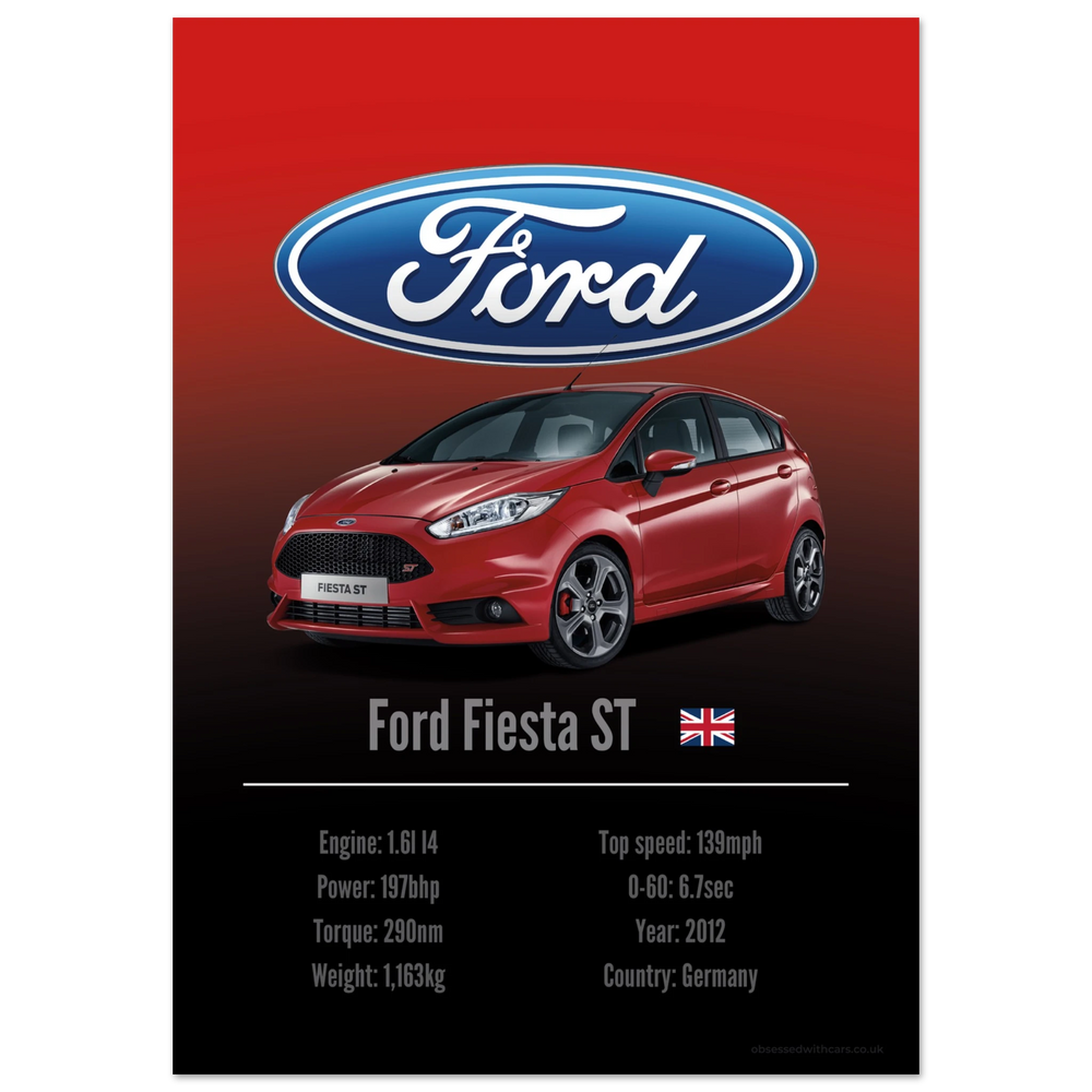 118 Ford Fiesta ST Poster - Accent Collection