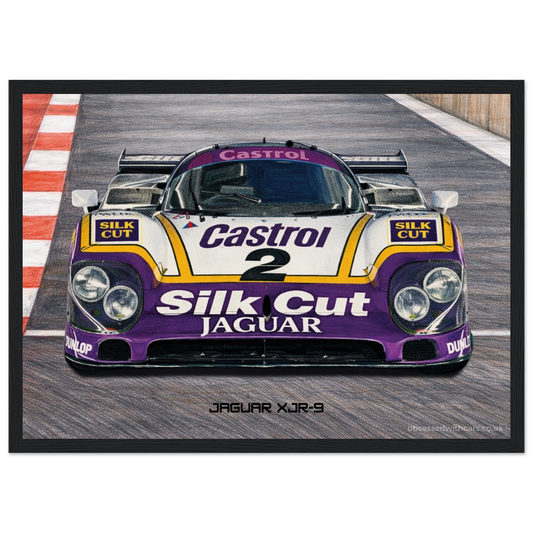 Silk Cut Jaguar XJR-9 Poster - Le Mans Legends Collection