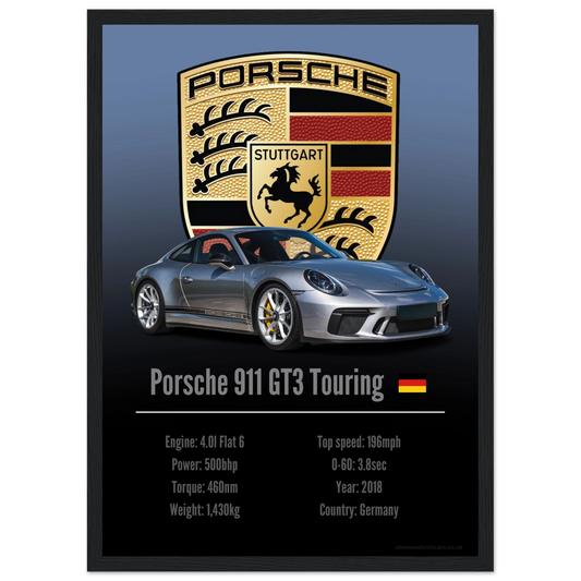Porsche 911 GT3 Touring Poster - Accent Collection