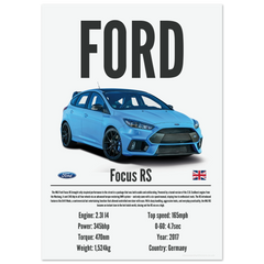 442 Ford Focus RS Poster - Precision Collection