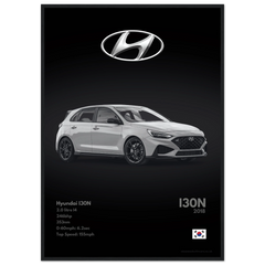 202 Hyundai I30N Poster - Monochrome Collection