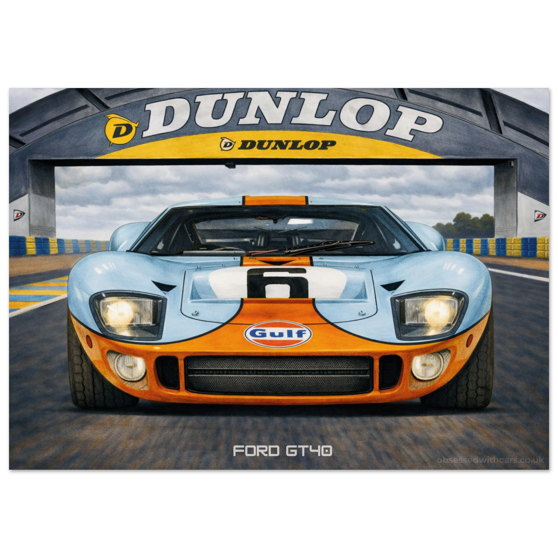 Ford GT40 Poster - Le Mans Legends Collection