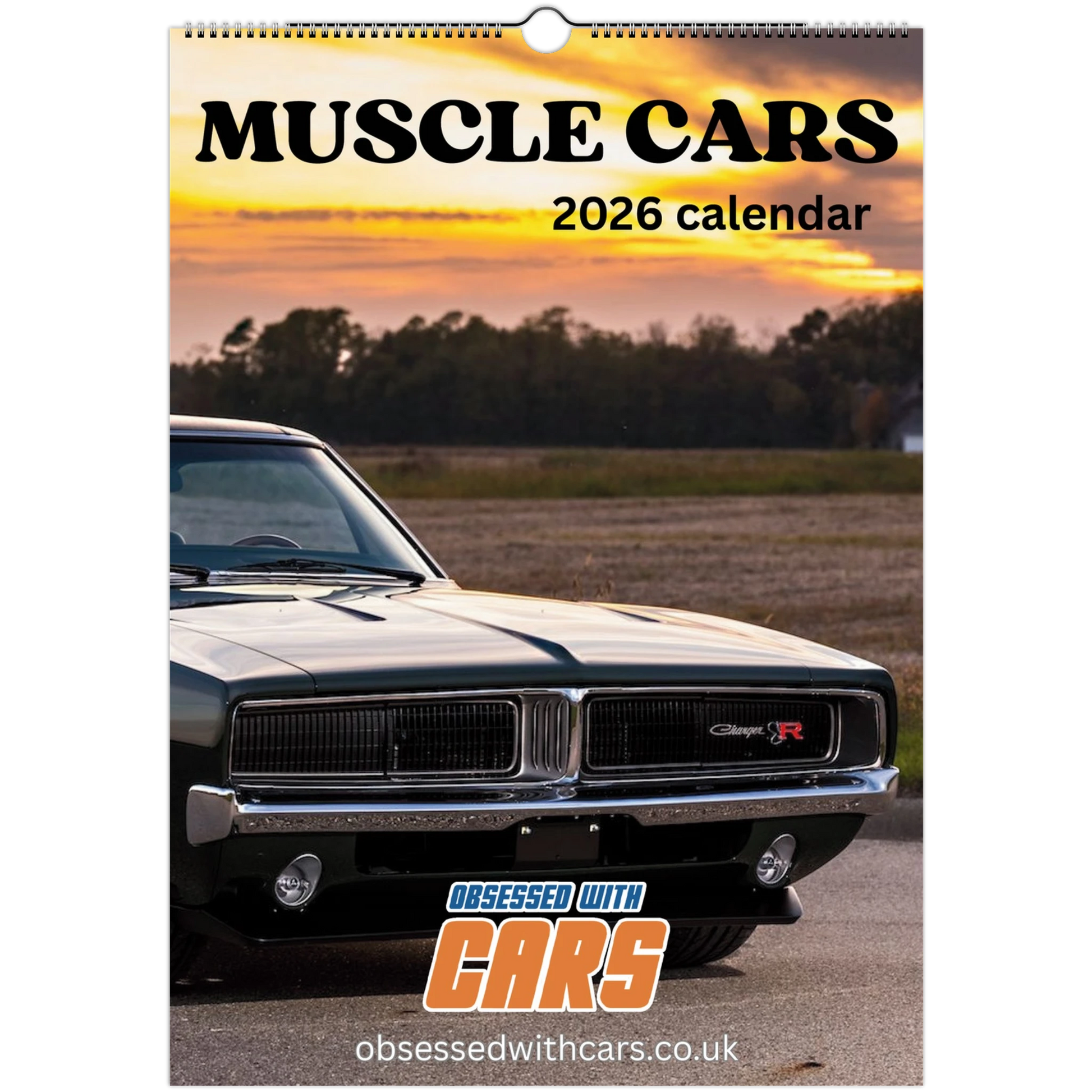 Muscle Cars Calendar 2026 | A3 Car Calendar