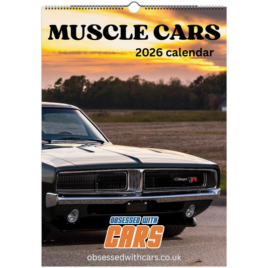 Muscle Cars Calendar 2026 | A3 Car Calendar
