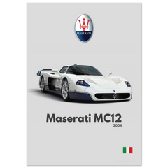 240 Maserati MC12 Poster - Minimalist Collection
