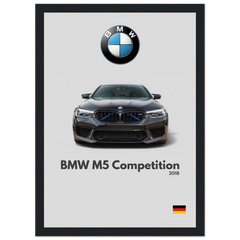 180 BMW M5 Competition Poster - Minimalist Collection