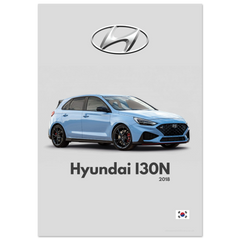 202 Hyundai I30N Poster - Minimalist Collection