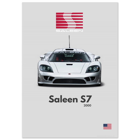 400 Saleen S7 Poster - Minimalist Collection