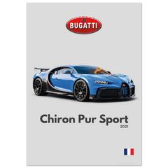 042 Bugatti Chiron Pur Sport Poster - Minimalist Collection