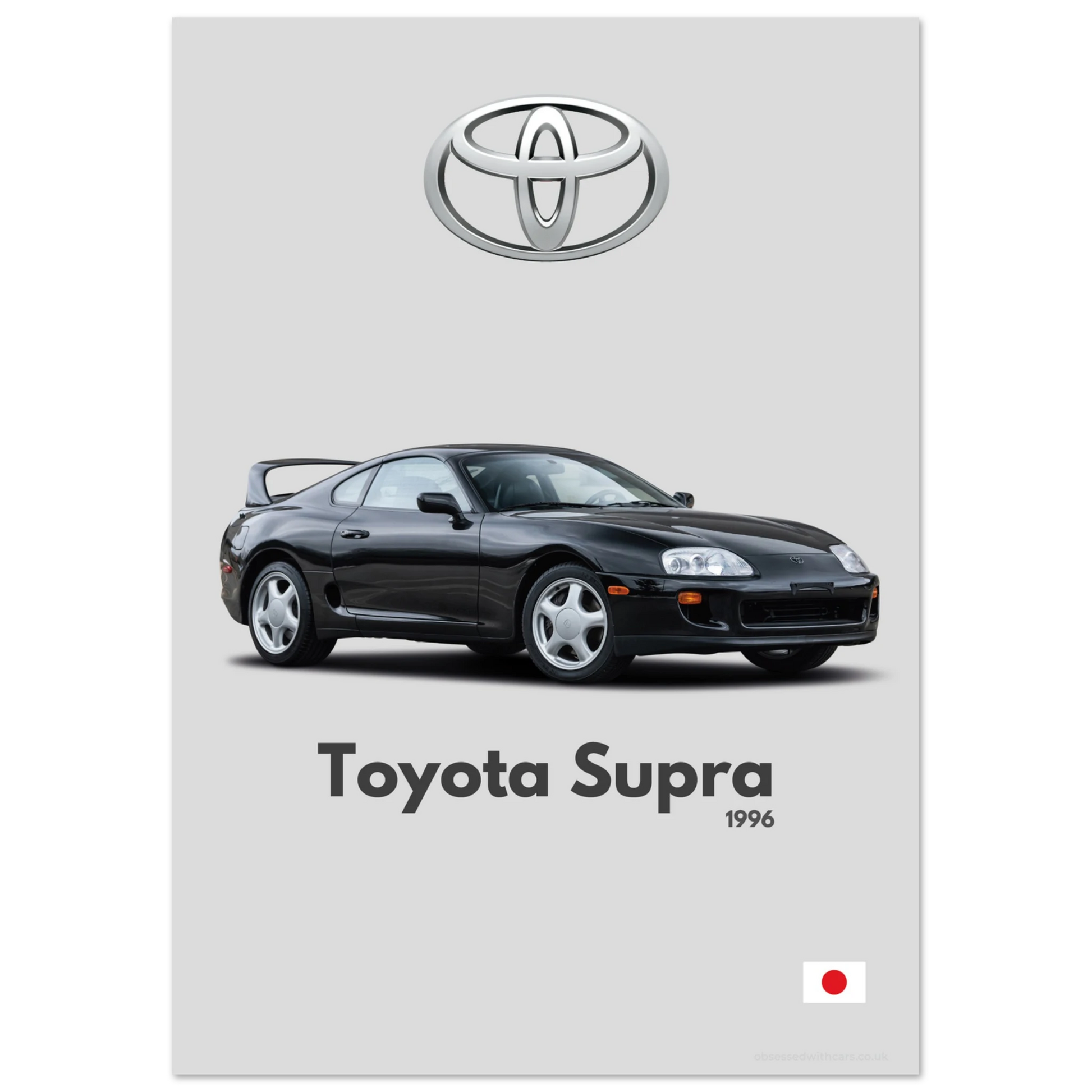 Toyota Supra Poster - Minimalist Collection
