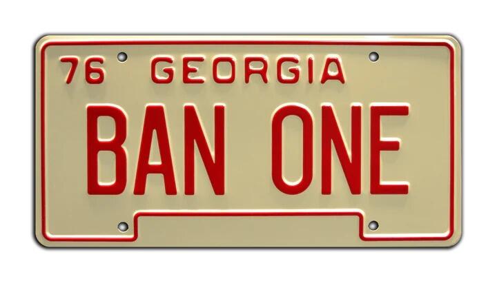 BAN ONE - Smokey and the Bandit | License Plate