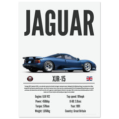 431 Jaguar XJR-15 Poster - Precision Collection