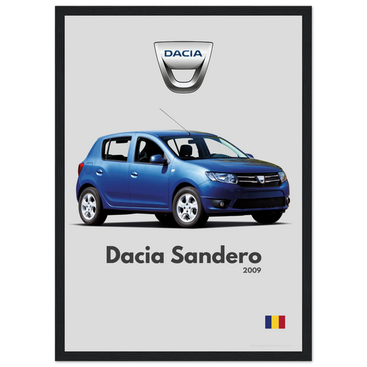 Dacia Sandero Poster - Minimalist Collection