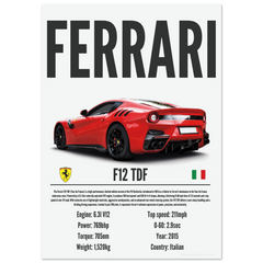 040 Ferrari F12 TDF Poster - Precision Collection