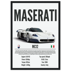 240 Maserati MC12 Poster - Precision Collection