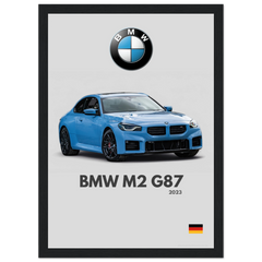 111 BMW M2 G87 Poster - Minimalist Collection