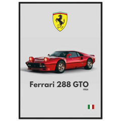 250 Ferrari 288 GTO Poster - Minimalist Collection