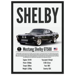 080 Shelby GT500 Poster - Precision Collection