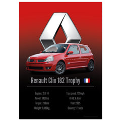 229 Renault Clio 182 Trophy Poster - Accent Collection
