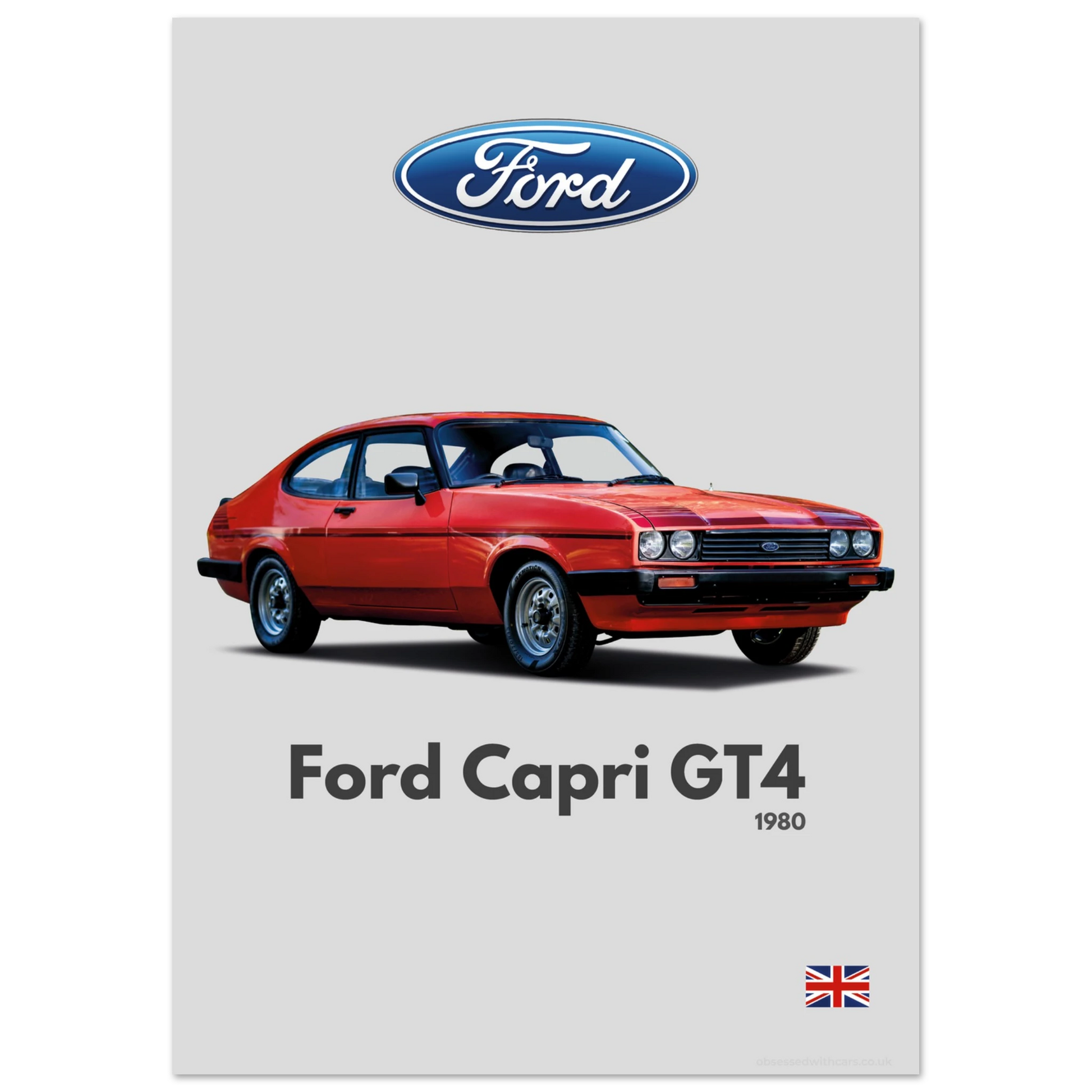 Ford Capri GT4 Poster - Minimalist Collection
