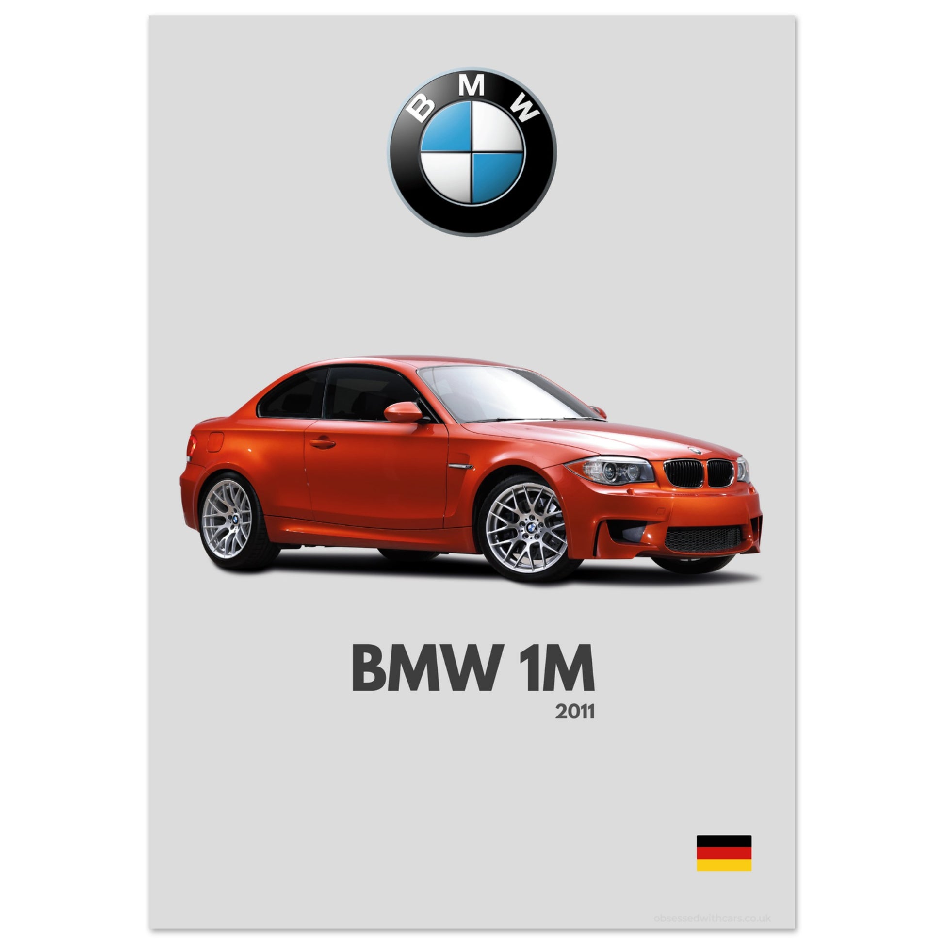 BMW 1M Coupé Poster - Minimalist Collection