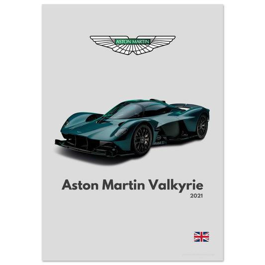 Aston Martin Valkyrie Poster - Minimalist Collection