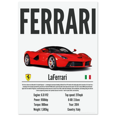 326 Ferrari LaFerrari Poster - Precision Collection