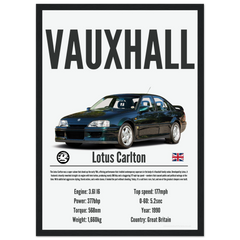 363 Vauxhall Lotus Carlton Poster - Precision Collection