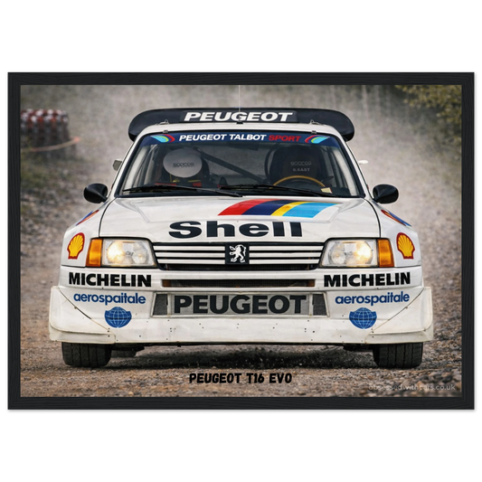 Peugeot T16 Evo Poster - Rally Legends Collection