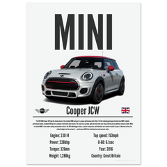 104 Mini Cooper JCW Poster - Precision Collection