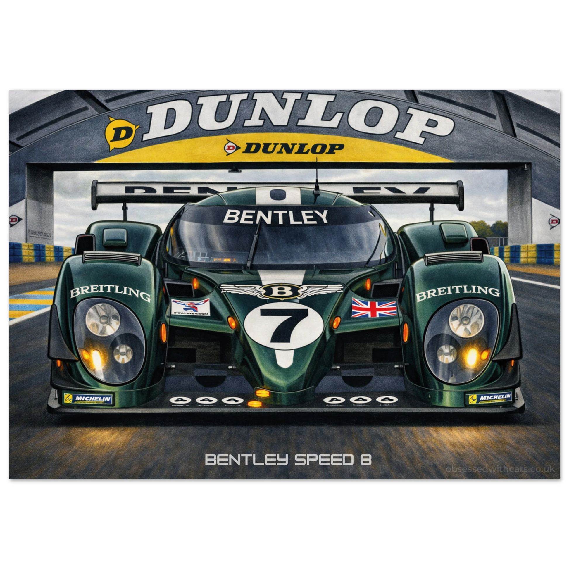 Bentley Speed 8 Poster - Le Mans Legends Collection