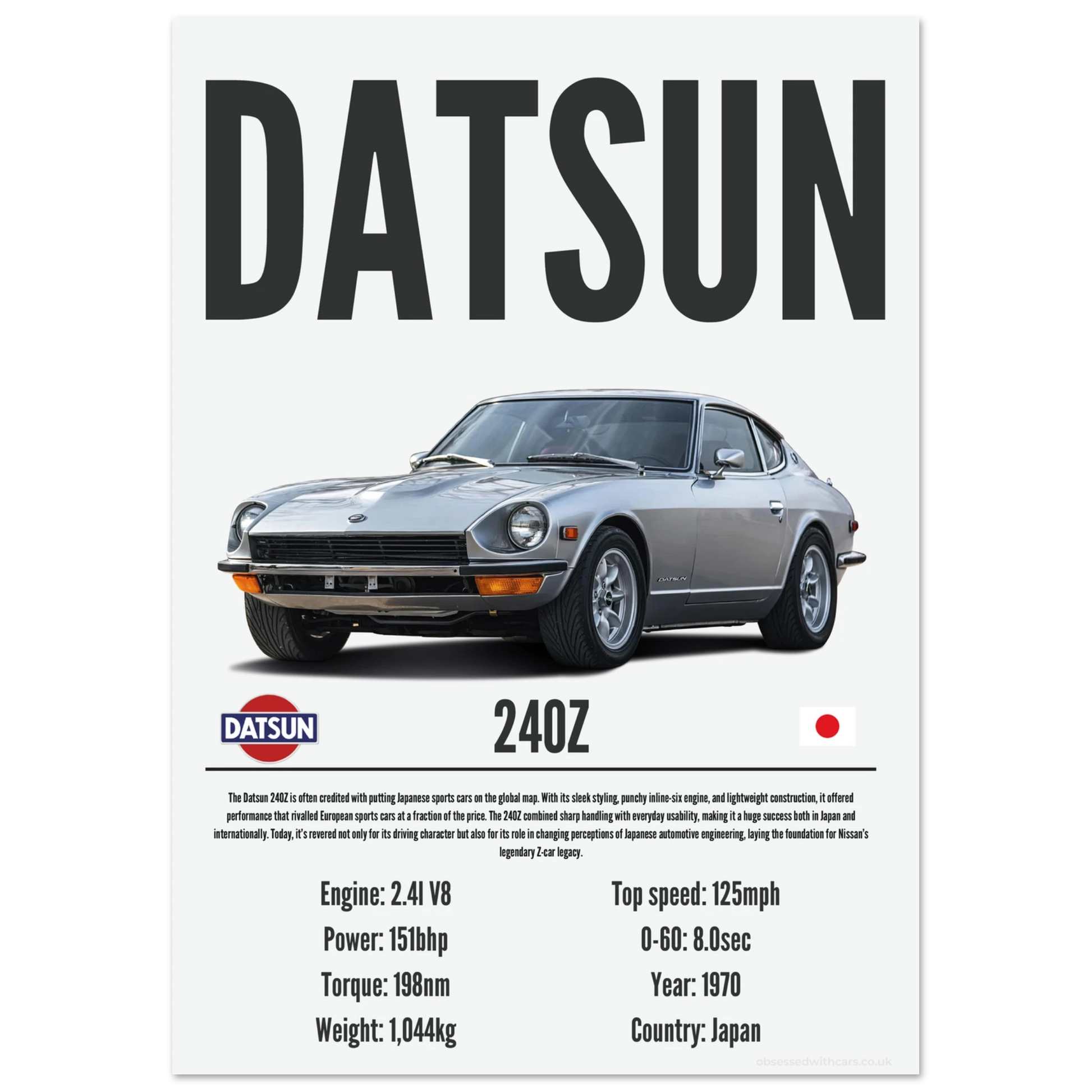 Datsun 240Z Poster - Precision Collection