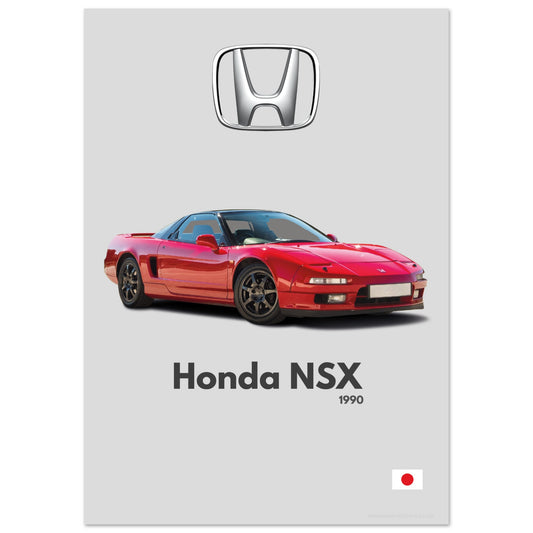 Honda NSX Poster - Minimalist Collection