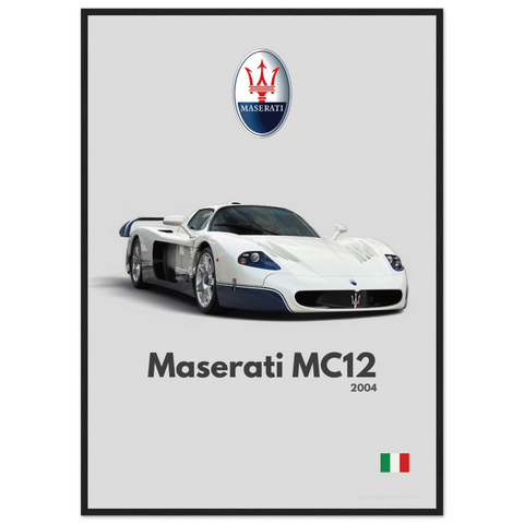 240 Maserati MC12 Poster - Minimalist Collection