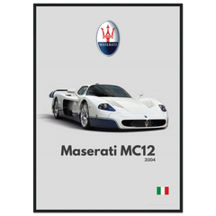 240 Maserati MC12 Poster - Minimalist Collection