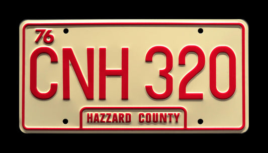 CNH 320 - Dukes of Hazzard License Plate