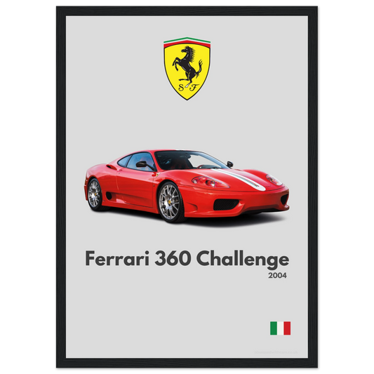 Ferrari 360 Challenge Stradale Poster - Minimalist Collection