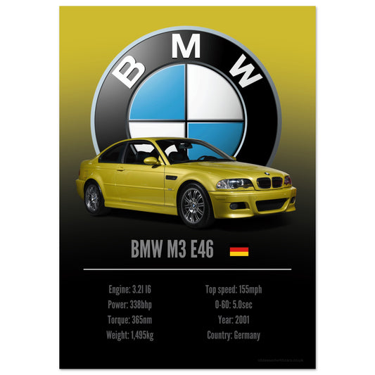 BMW M3 E46 Poster - Accent Collection