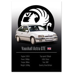 185 Vauxhall Astra GTE Poster - Accent Collection