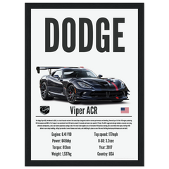 090 Dodge Viper ACR Poster - Precision Collection