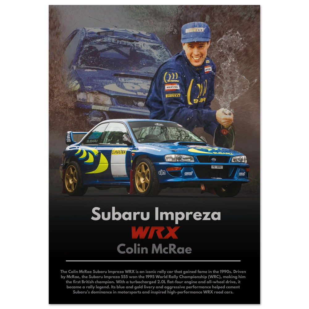710 Subaru Impreza WRX Colin McRae Poster