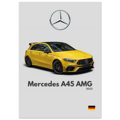 261 Mercedes A45 AMG Poster - Minimalist Collection