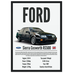 220 Ford Sierra Cosworth RS Poster - Precision Collection