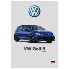 161 Volkswagen Golf R Poster - Minimalist Collection