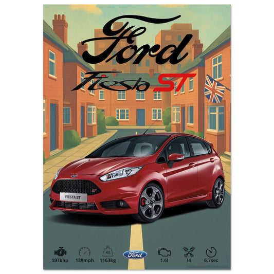 Ford Fiesta ST Poster - Abstract Collection